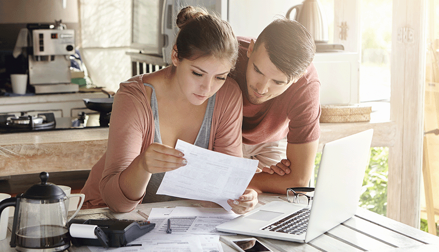 Couple Doing Taxes