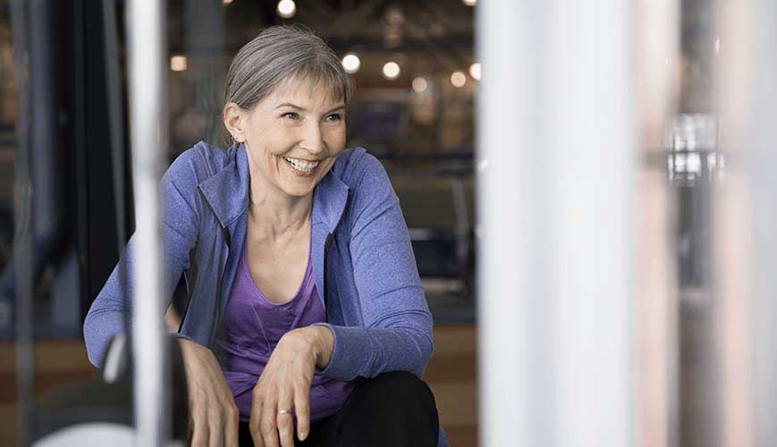 Happy Healthy Fitness Woman in Her 50s